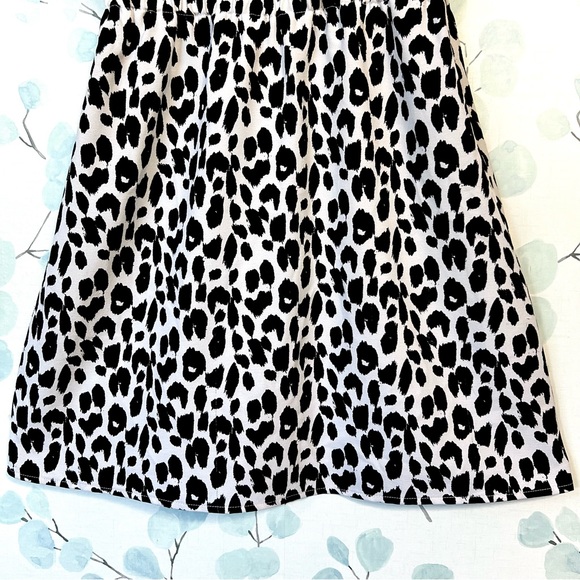 2B Bebe Womens Black & White Animal Print Sleeveless Dress Faux Gold Necklace - Picture 13 of 16